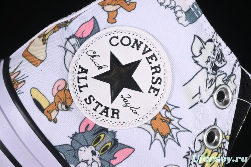 Converse All Star High Top Casual Sneakers with Tom and Jerry Theme - A15112C