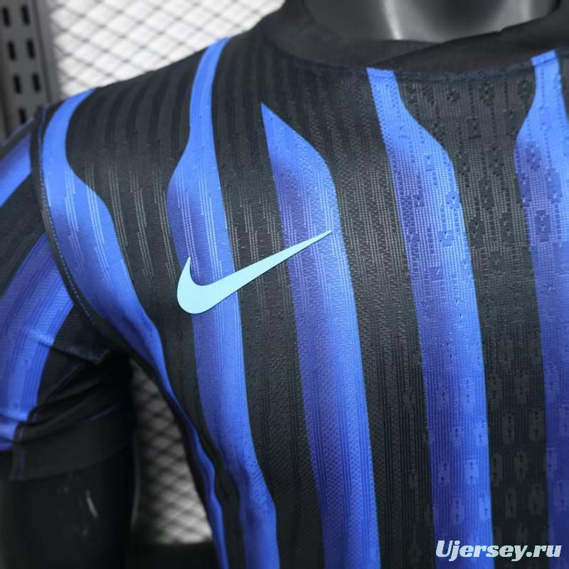 Player Version 25/26 Inter Milan Home Jersey Without Sponsor
