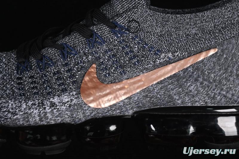 Nike Vapormax Flyknit Breathable Casual Running Shoes with Full-Length Air Cushion - 849558-010