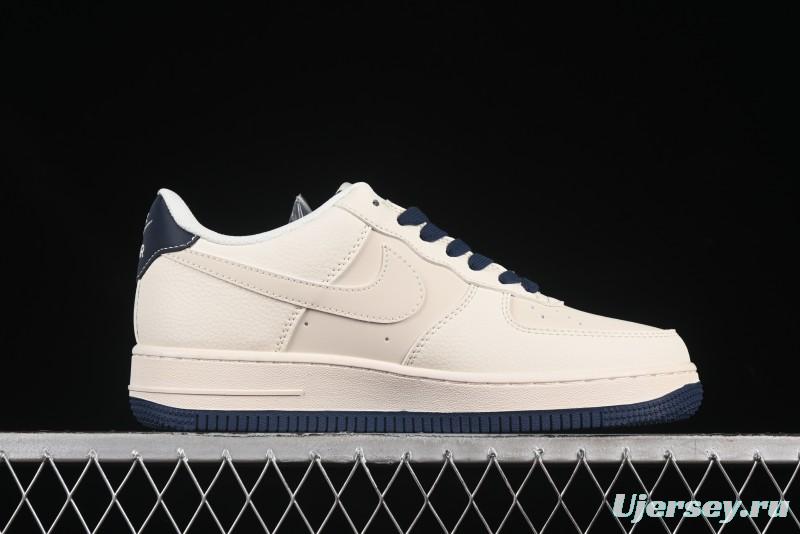 Nike Air Force 1 '07 Low Dior Collaboration Blue Iridescent Swoosh Casual Sneakers - XS1958-569