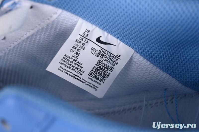 Nike Air Force 1'07 Low Casual Sneakers in Iceland Blue with Full-Length Air Cushion - ZH0316-070