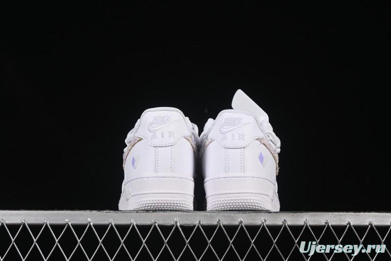 Nike Air Force 1'07 Low Purple Chanel-Inspired Casual Sneakers - DH9999-556