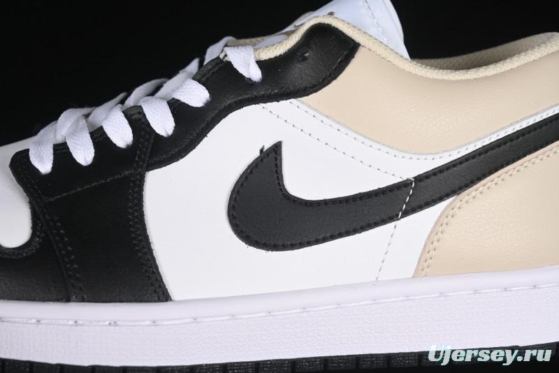 Nike Air Jordan 1 Low AJ1 Cream White Low-Top Casual Sneakers - 553558-153