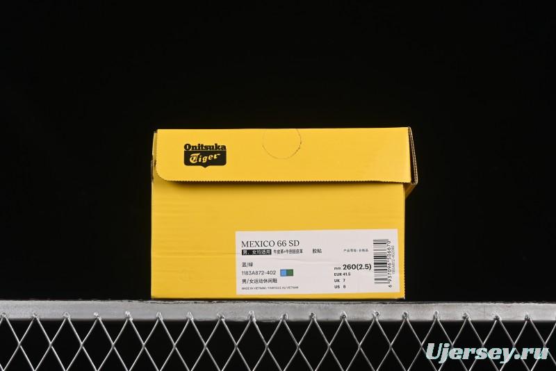 Onitsuka Tiger Mexico 66 Cactful-S Low-Top Leather Running Shoes in Pastel Colorway - 1183A872-402