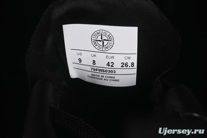 Stone Island Grime Panelled Low-Top Lifestyle Sneakers - 79FWS0303