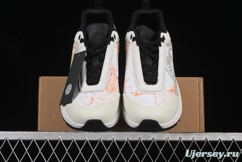 Stone Island Grime Panelled Low-Top Lifestyle Sneakers - 79FWS0303