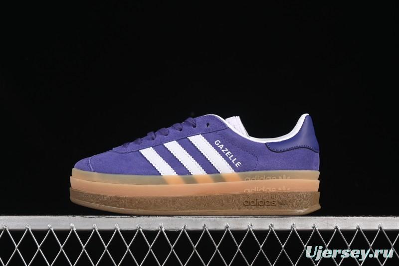 Adidas Originals Gazelle Bold IE0419 Low-Top Sneakers with Thick Sole for Casual Wear, Slip-Resistant and Durable