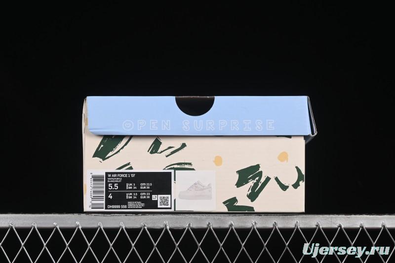 Nike Air Force 1'07 Low Purple Chanel-Inspired Casual Sneakers - DH9999-556