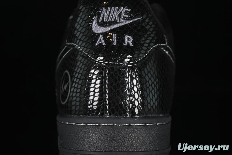 Nike Air Force 1'07 Low Lightning Collaboration Black Snake Scale Casual Sneakers - SC9207-529