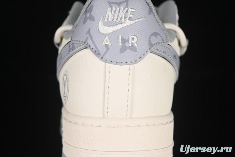 Nike Air Force 1'07 Low LV Collaboration Grey Print Drawstring Casual Sneakers - DM6868-062