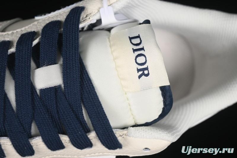 Nike Air Force 1 '07 Low Dior Collaboration Blue Iridescent Swoosh Casual Sneakers - XS1958-569