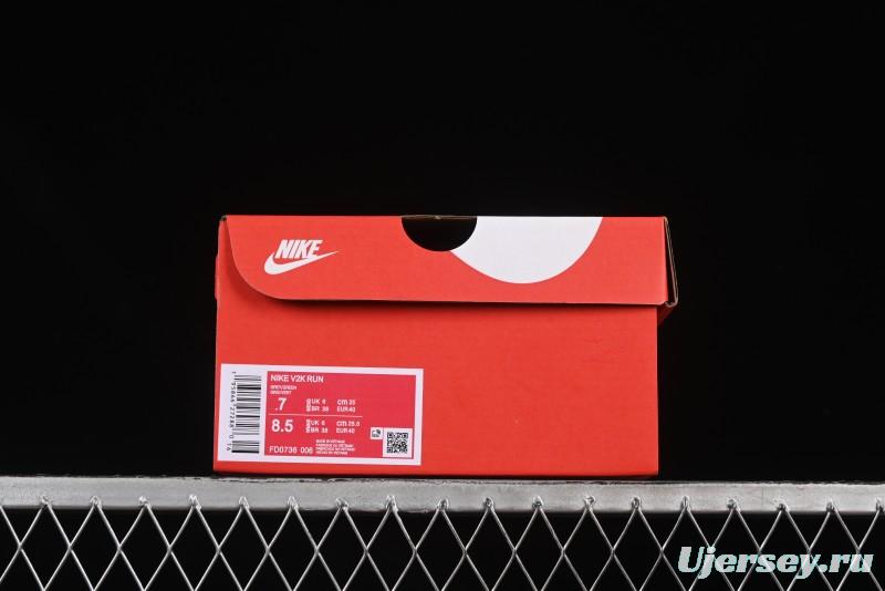 Nike Runtekk V2K Retro Low-Top Running Shoes with Cushlon Foam Midsole - FD0736-006