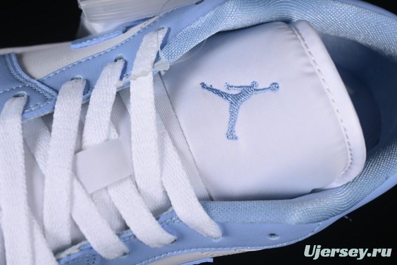 Nike Air Jordan 1 Low AJ1 White Blue Casual Sneakers - DC0774-142