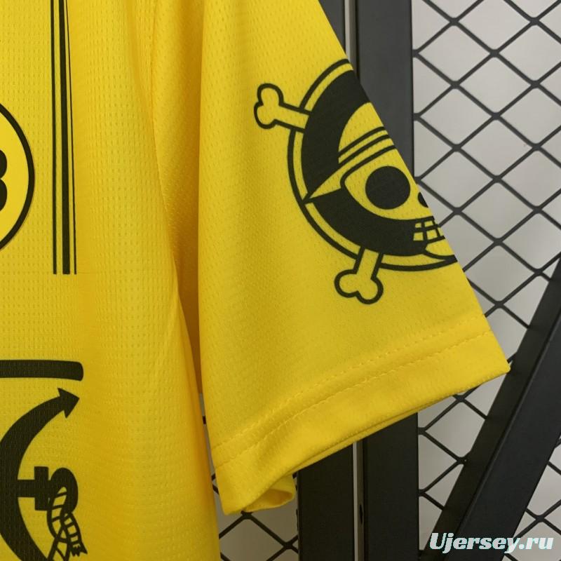 25/26 Borussia Dortmund Yellow with One Piece Design Jersey