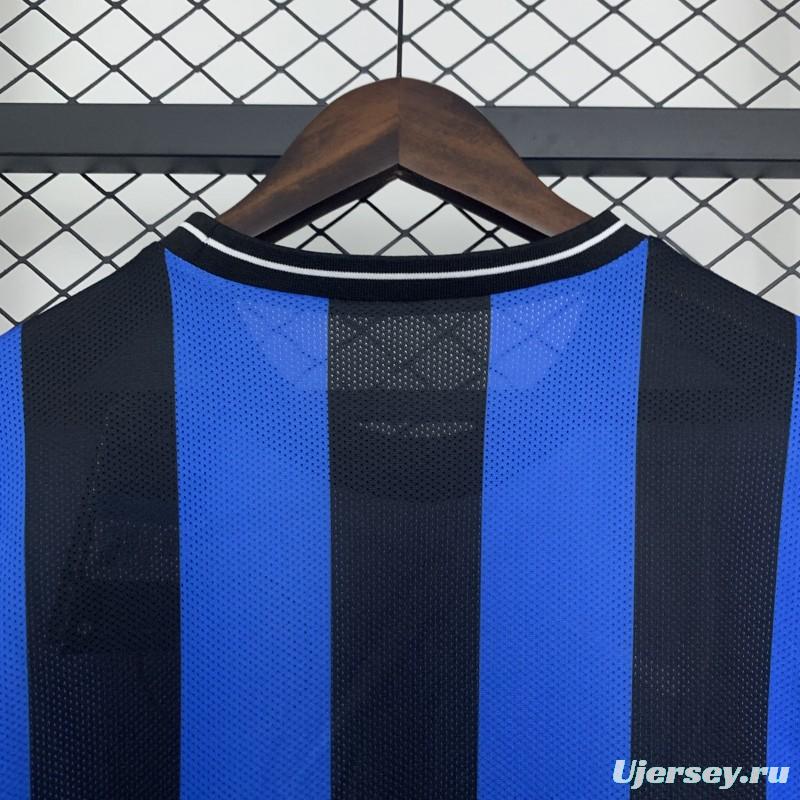 09/10 Retro Inter Milan Long Sleeves Champions League Edition Home Jersey
