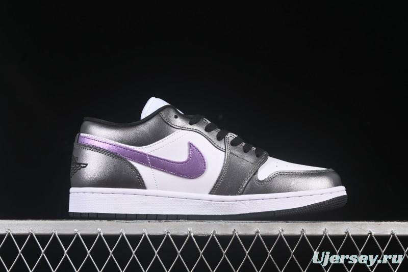 Nike Air Jordan 1 Low AJ1 Dark Purple Low-Top Casual Lifestyle Sneakers - HJ5910-105