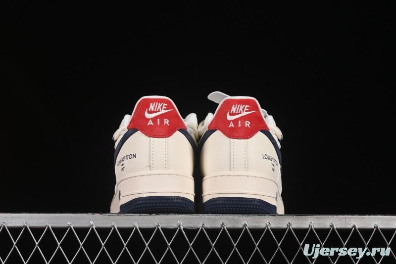 Nike Air Force 1 '07 Low LV Collaboration Blue Swoosh Drawstring Casual Sneakers - DM6868-083