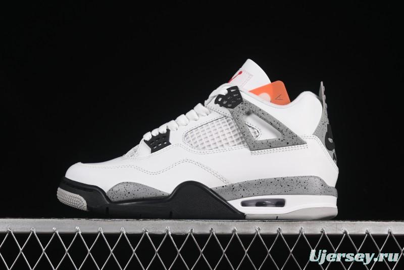 Nike Air Jordan 4 Retro White Cement Basketball Shoes - FV5029-100