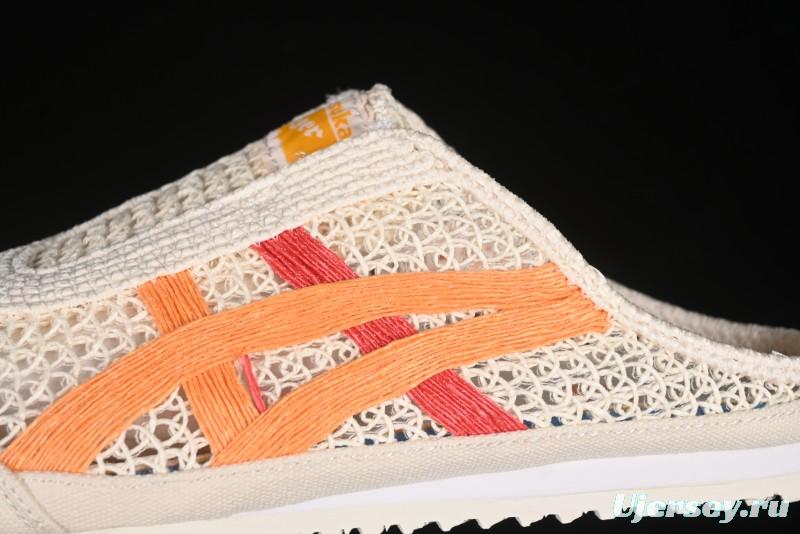 Onitsuka Tiger Mexico 66 Sabot Slip-On Sneakers with Breathable Mesh Upper - 1183A707-106