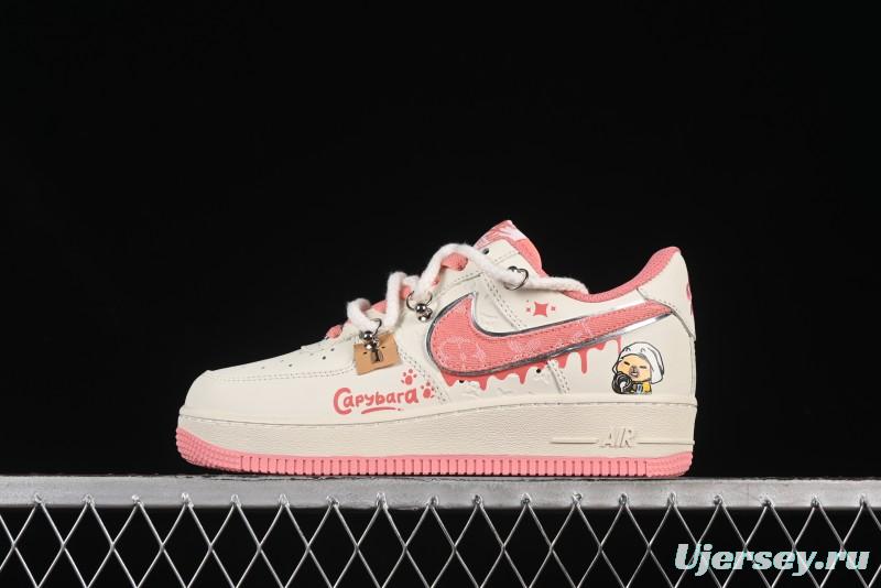 Nike Air Force 1'07 Low x Capybara "Pour milkBape" Casual Sneakers - LV0506-880