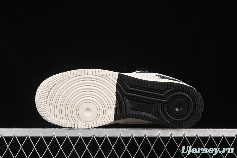 Nike Air Force 1 '07 Low LV Collaboration Double Print Denim Casual Sneakers - YX5066-317