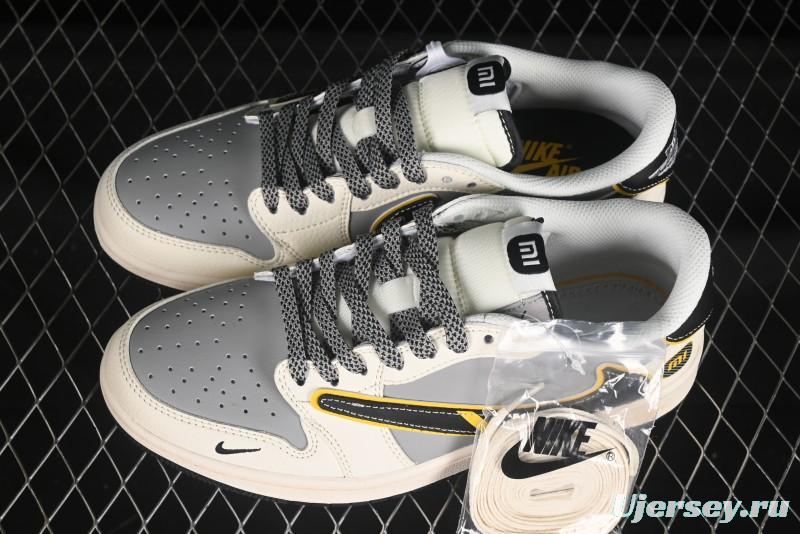 Nike Travis Scott x Fragment Design x Air Jordan 1 Low OG SP AJ1 Xiaomi Collaboration Su7-Ultru Low-Top Casual Sneakers - XX3168-162