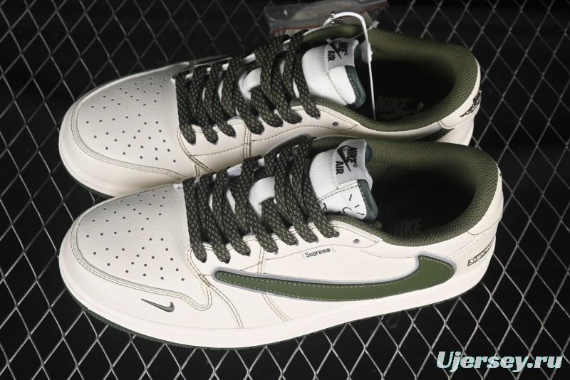 Nike Travis Scott x Fragment Design x Air Jordan 1 Low OG SP AJ1 Collaboration Casual Sneakers - DH0223-333