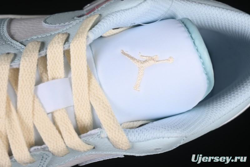 Nike Air Jordan 1 Low AJ1 Mint Blue Casual Lifestyle Sneakers - HJ5999-400
