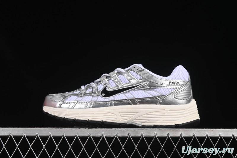 Nike P-6000 Prm Retro Casual Sneakers with Lightweight Design - CD6404-105