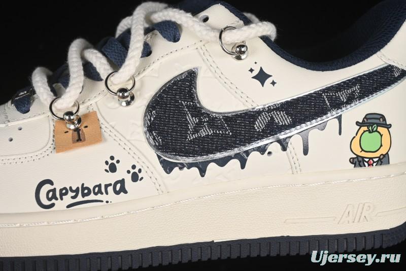 Nike Air Force 1 '07 Low x Capybara "Pour milkBape" Casual Sneakers - LV0506-110