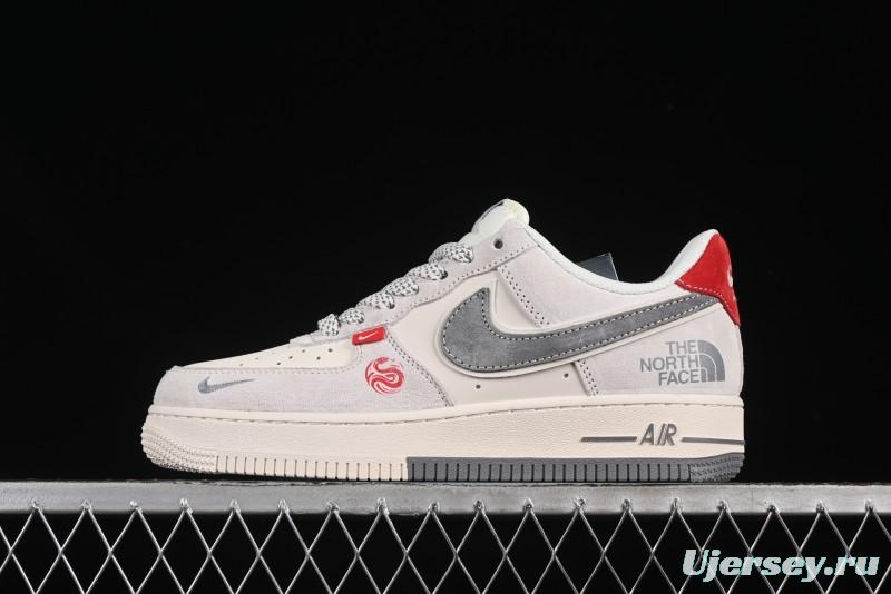 Nike Air Force 1'07 Low The North Face Collaboration Dual-Tone Snake Year Edition Casual Sneakers - YX5066-313
