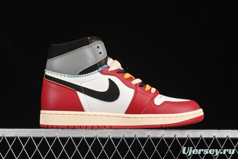 Nike Union x Air Jordan 1 Retro High Basketball Shoes Shadow Chicago - HV8563-600