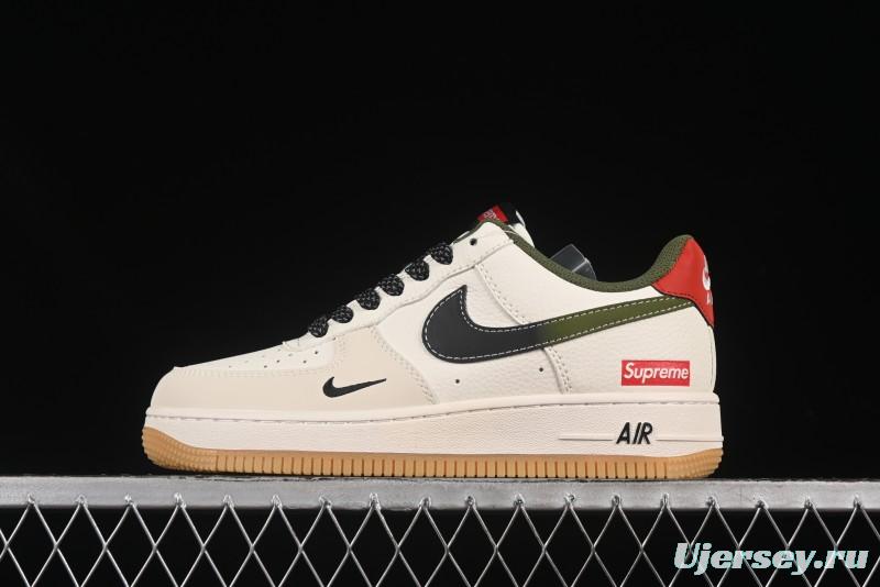 Nike Air Force 1 '07 Low Supreme Collaboration Gradient Gum Sole Casual Sneakers - XS1958-567