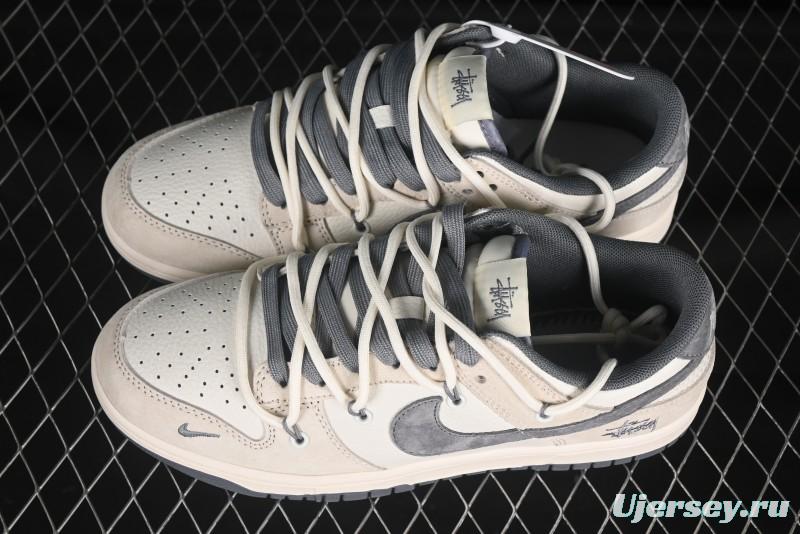 Nike SB Dunk Low Stussy Anniversary Edition Customized Low-Top Skate Shoes - DM6868-093