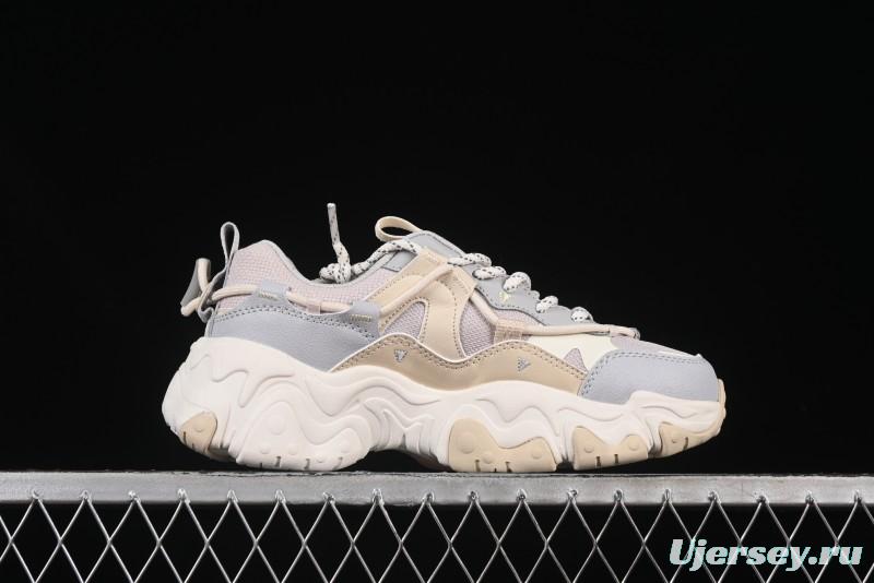 Fila Heritage Fluid Cat Claw 5.0 Vintage Dad Shoes with Lace-Up Design - F12W412105FLV