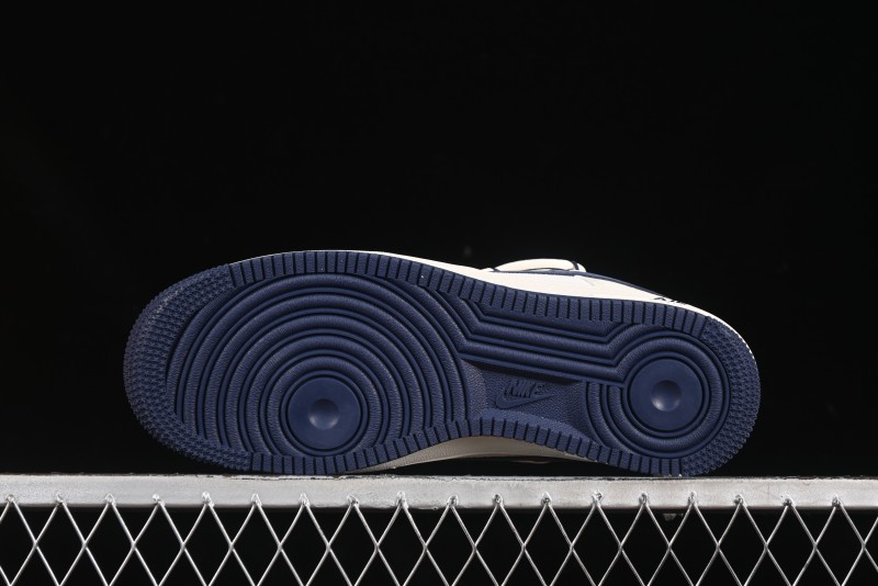 Nike Air Force 1 '07 Low LV Collaboration Blue Swoosh Drawstring Casual Sneakers - DM6868-083