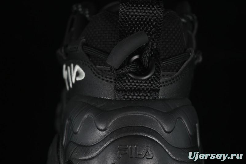 Fila Heritage Fluid Cat Paw 5.0 Retro Dad Shoes with Lace-Up Design - F12M412105FBK