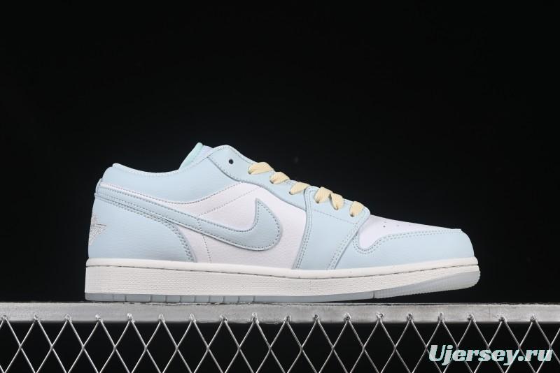 Nike Air Jordan 1 Low AJ1 Mint Blue Low-Top Casual Lifestyle Sneakers - HJ5999-400