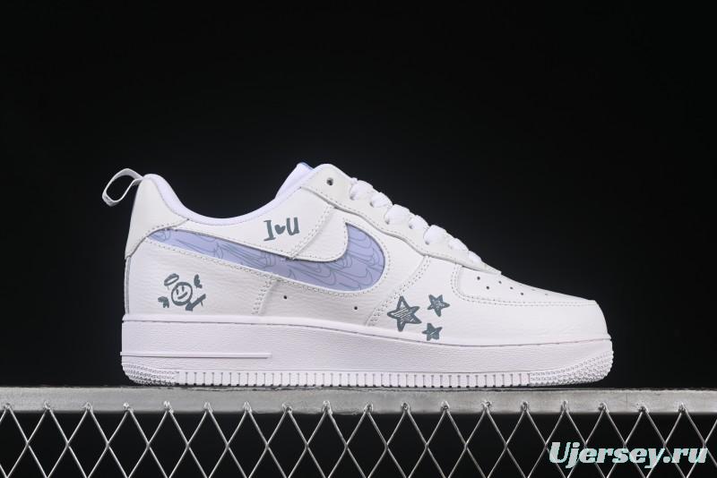 Nike Air Force 1'07 Low "Sesame Street" Custom Casual Sneakers - FB8971-080