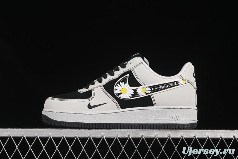 Nike Air Force 1'07 Low GD Collaboration Chrysanthemum Swoosh Casual Sneakers - DF0188-055