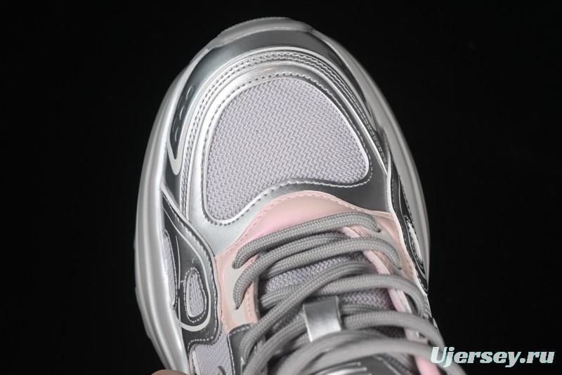 GG-CC 25ss New Platform Chunky Sneakers with 7CM Height Increase and Irregular Design - 668-2 Silver