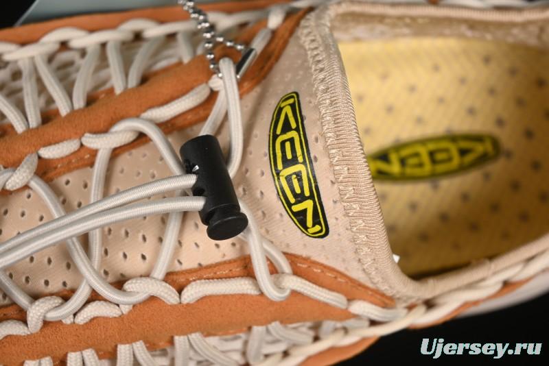 Keen Uneek Flat-M Woven Elastic Outdoor Sandals for Hiking and Water Activities - 1014097 Brown