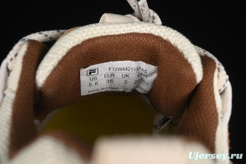 Fila Heritage Fluid Cat Paw 5.0 Retro Dad Shoes with Lace-Up Design - F12W442115FAS