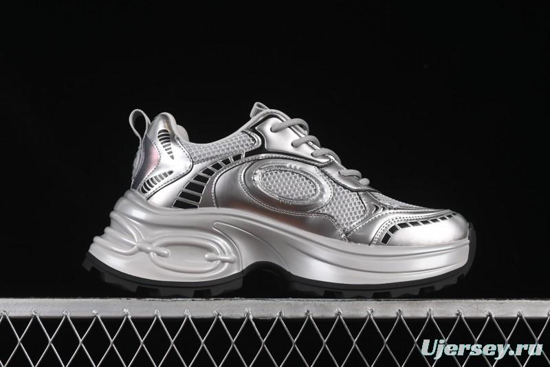 GG-CC Casual Sports Running Shoes with Triple-Layer Crescent Sole and 5cm Height Boost - 668-1