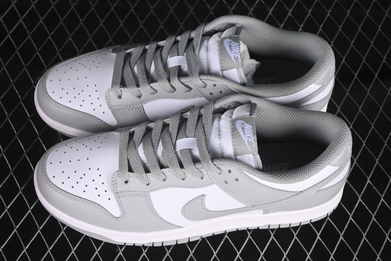 Nike SB Dunk Low White Grey Low-Top Casual Skate Shoes - HF5441-105