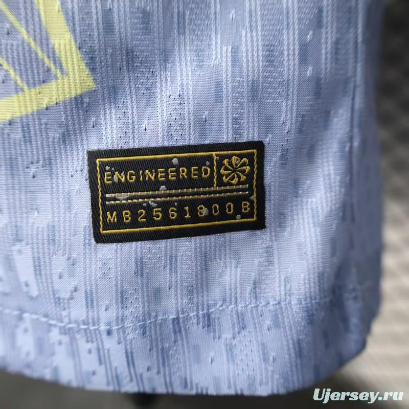 Player Version 25/26 Barcelona Light Blue with Geometric Pattern Jersey