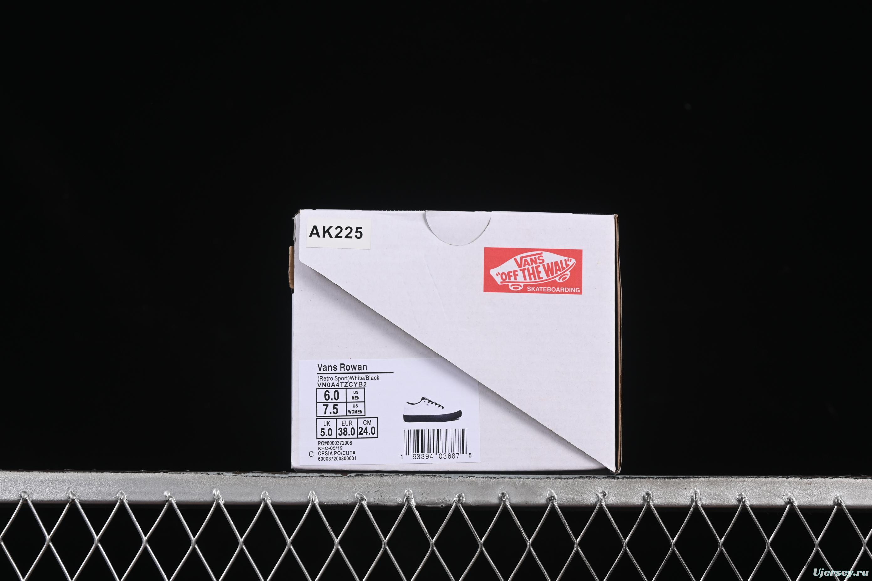 Vans Rowan Classic Comfortable Professional Skateboarding Shoes - VN0A4TZCYB2