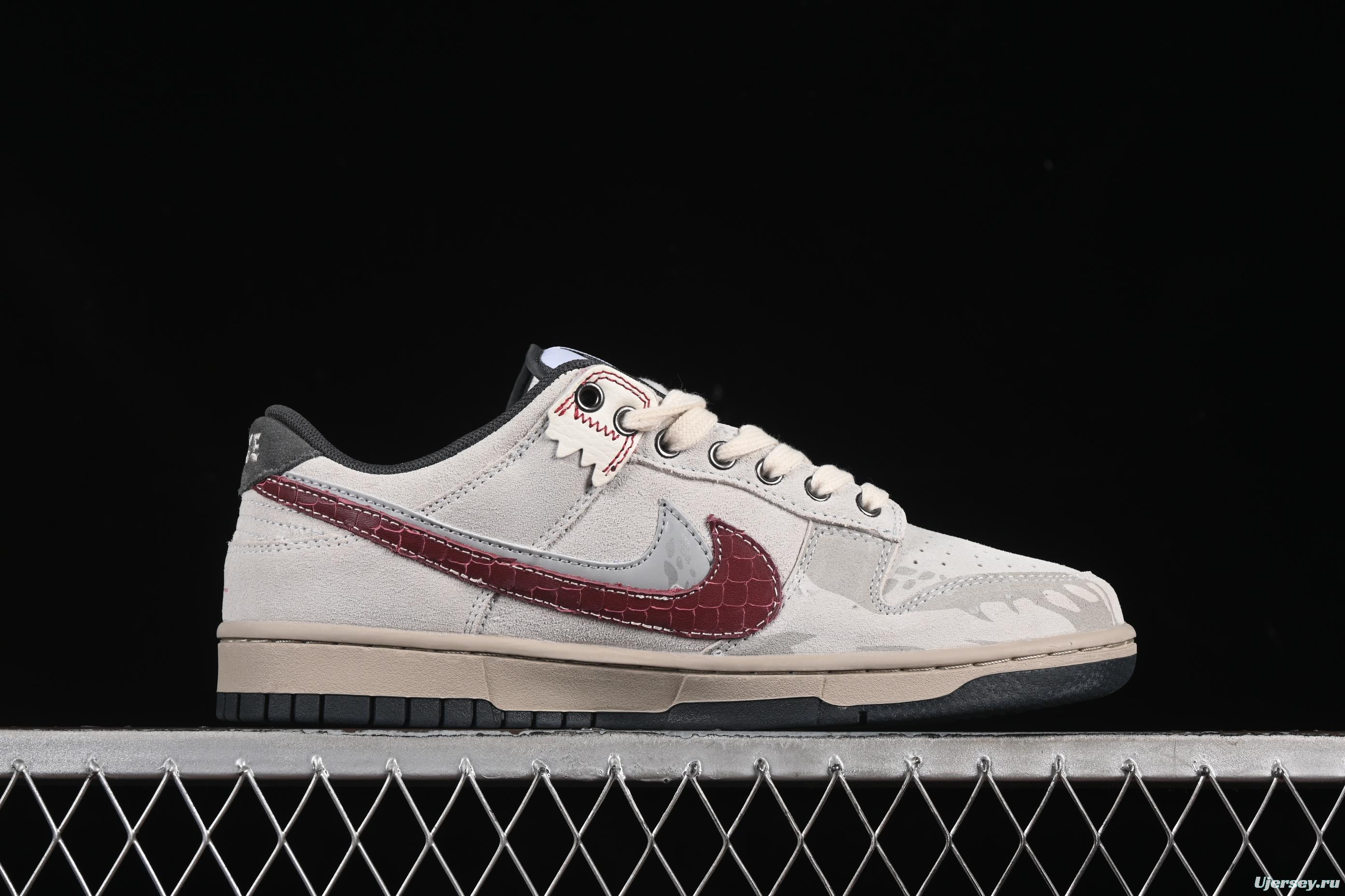 Nike Dunk Low Retro 'Double Swoosh' CNY Year of the Snake Panda Mischief Casual Sneakers - HV1800-101