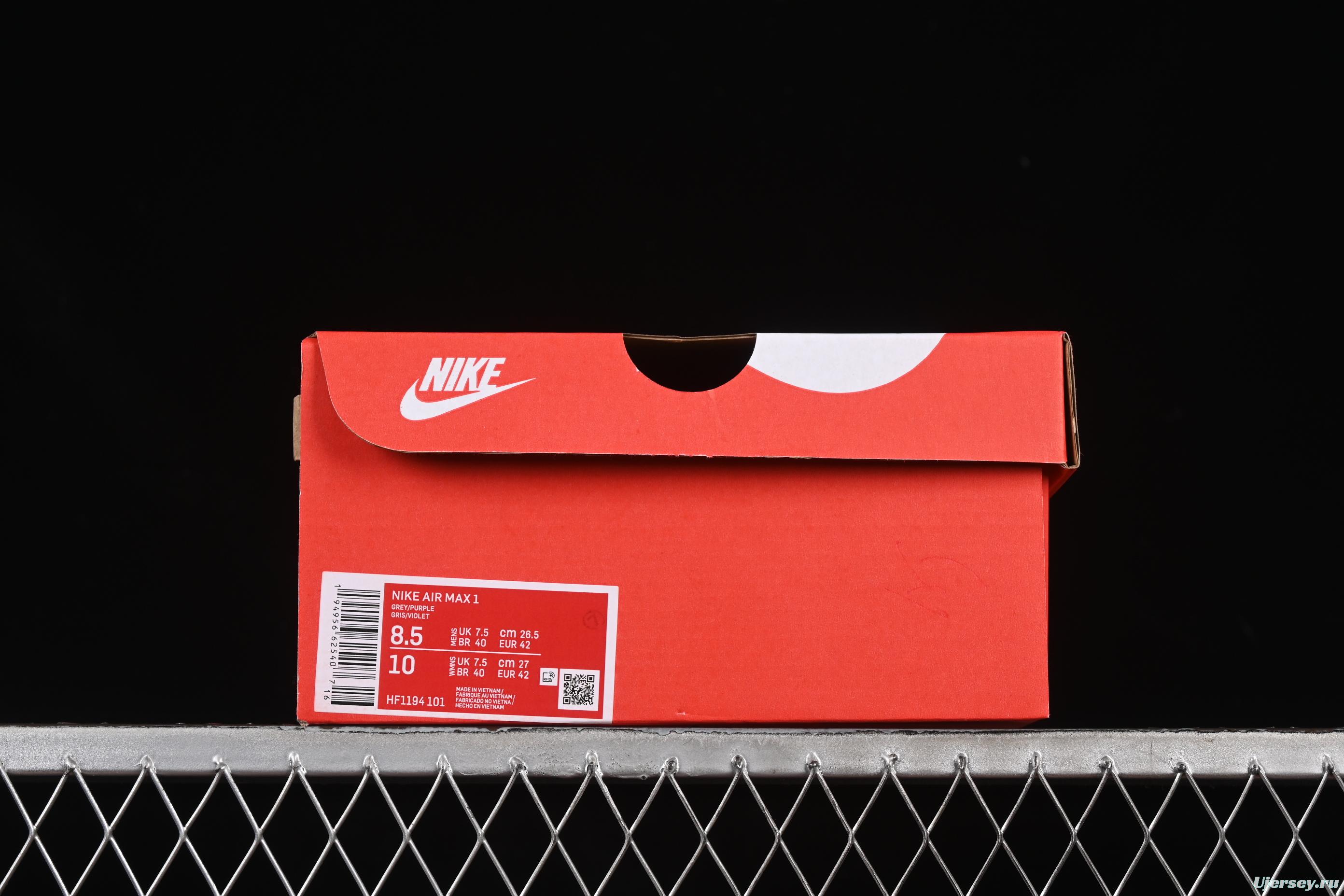 Nike Air Max 1 Retro Running Shoes with Half-Sole Air Cushion - HF1194-101