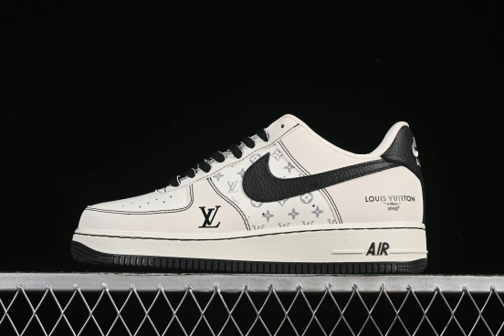 Nike Air Force 1 '07 Low LV Collaboration White Black Casual Sneakers - BZ6808-102